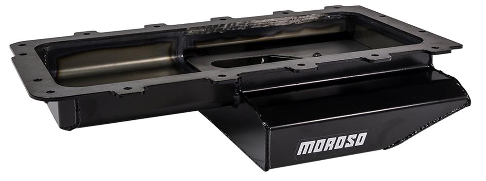 Moroso Ford 4.6/5.4L Cobra Replica (w/Rear Sump) Road Race Baffled Wet Sump 7qt 4in Steel Oil Pan