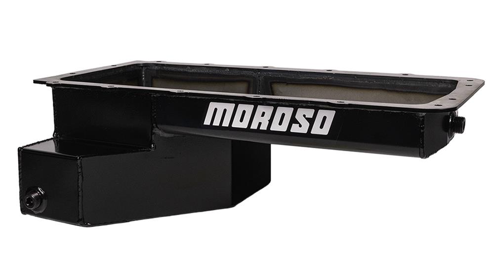 Moroso Ford 5.0 Coyote (w/Rear Sump) Road Race Baffled Wet Sump 9qt 6-5/8in Steel Oil Pan thumbnail 2