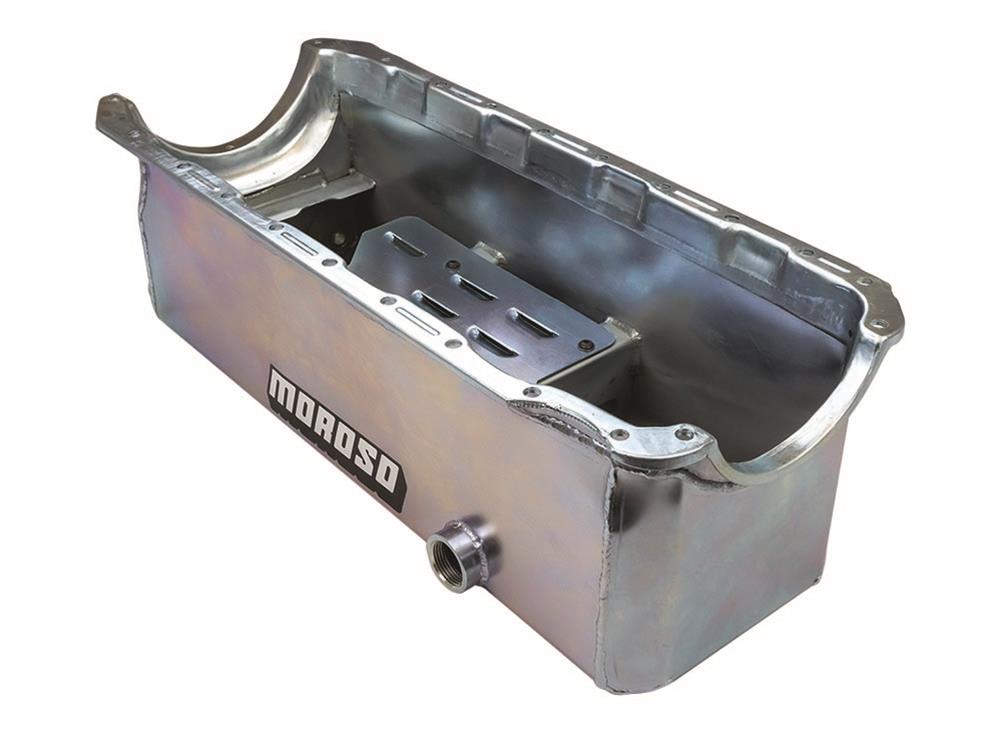 Moroso BBC Mk IV Monster Truck 7.75in Deep Wet Sump 9.5 Qt Steel Oil Pan thumbnail 2