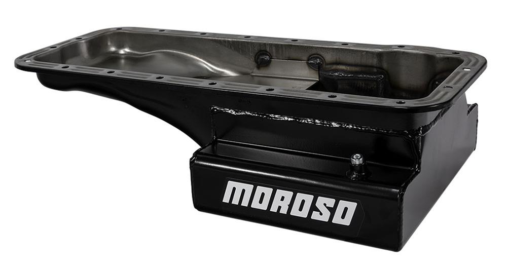 Moroso Ford 352-428 FE (w/Front Sump) Kicked Out Wet Sump 8qt 6in Steel Oil Pan
