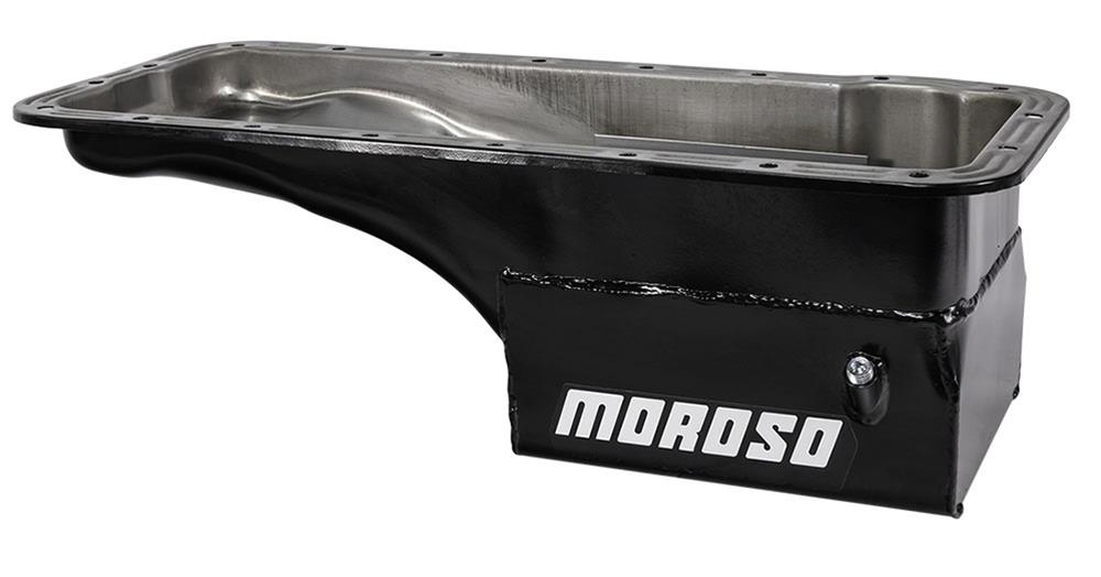 Moroso Ford 352-428 FE (w/Front Sump) Deep Wet Sump 7qt 7.5in Steel Oil Pan thumbnail 2