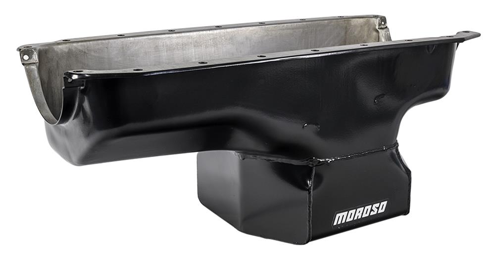 Moroso Mopar 273-340 (w/Center Sump) Deep Wet Sump 8qt 10in Steel Oil Pan thumbnail 2