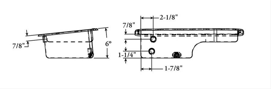 Moroso Acura/Honda 1.6L B16A3 Stock (w/Oil Drainbacks) Wet Sump 4qt 6in Steel Oil Pan thumbnail 3