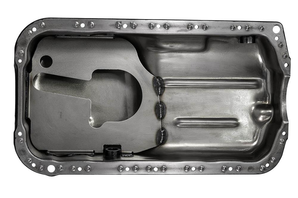 Moroso Honda 2.2/2.3L H Series Stock (w/Oil Drainbacks) Wet Sump 4qt 5.25in Steel Oil Pan thumbnail 3
