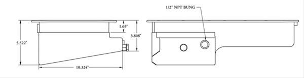 Moroso Honda 2.2/2.3L H Series Road Race Baffled Extra Capacity Steel Oil Pan thumbnail 5