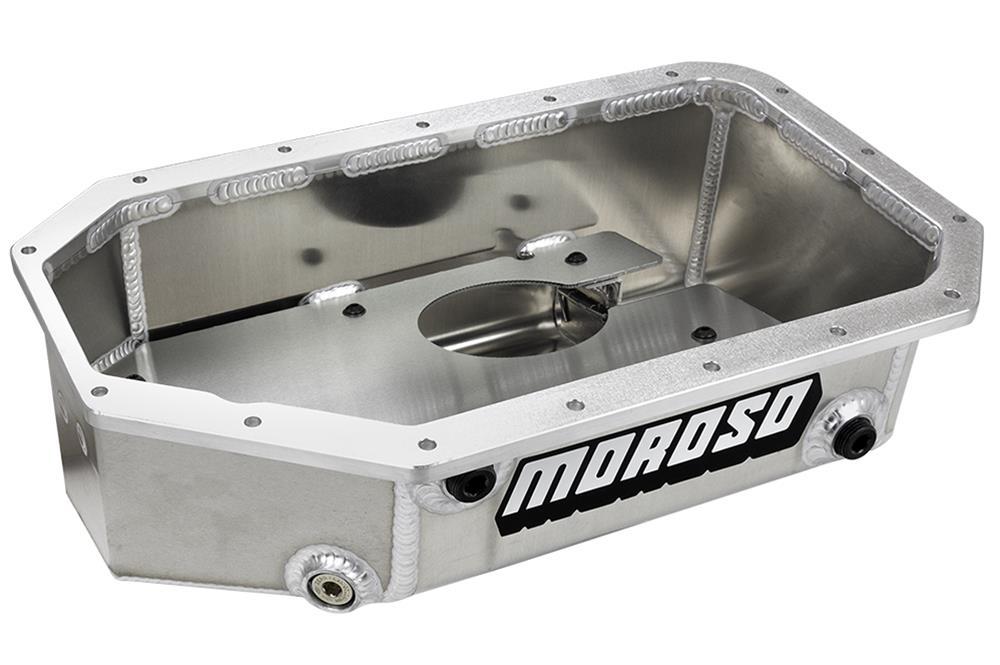 Moroso Honda/Acura K20/K24 Swap Road Race Baffled Wet Sump 6.5 Qt 6.25in Deep Aluminum Oil Pan thumbnail 3