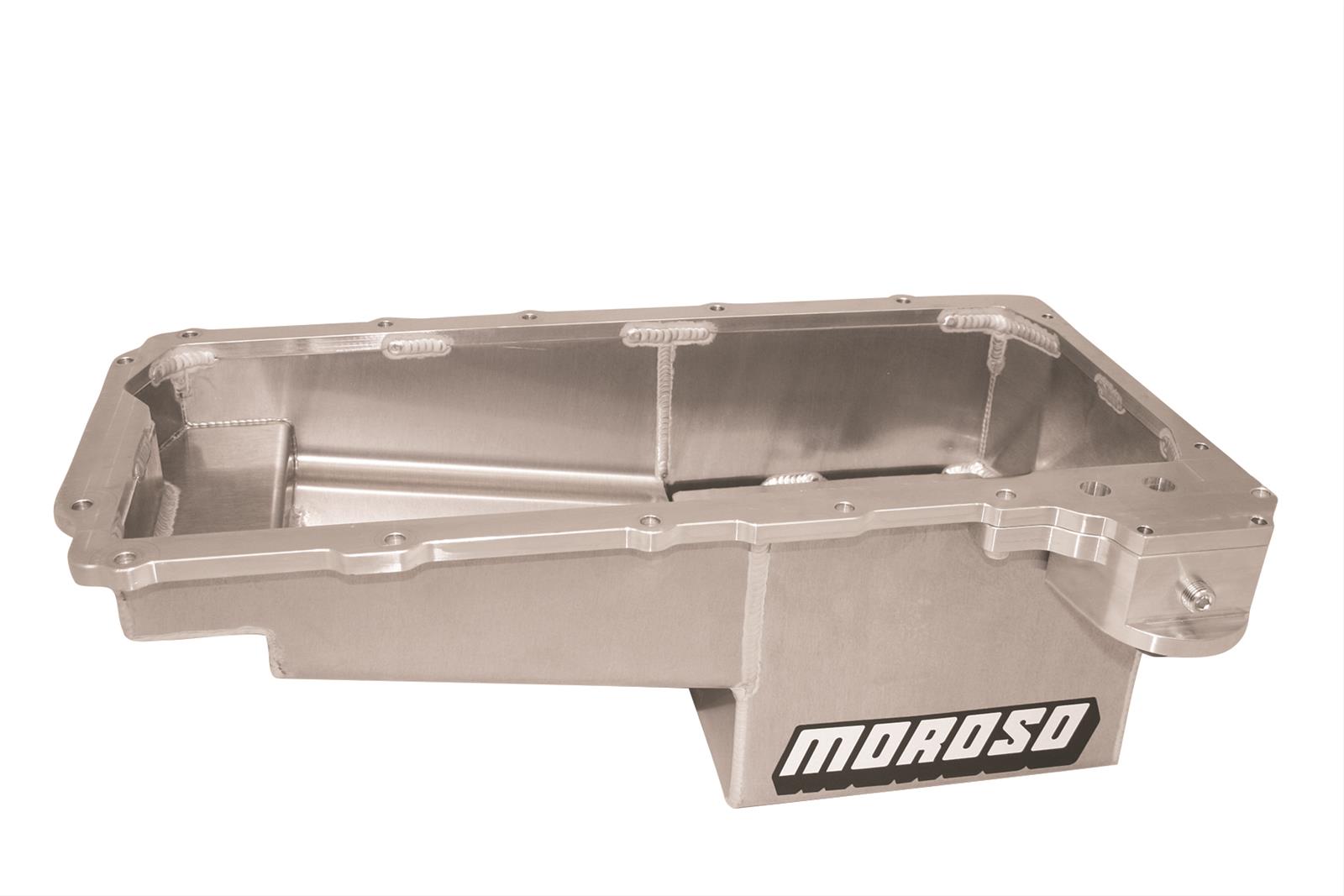 Moroso GM LS/12-15 COPO Camaro (w/Rear Sump) Drag Race Baffled Wet Sump 7qt 7.5in Aluminum Oil Pan thumbnail 2