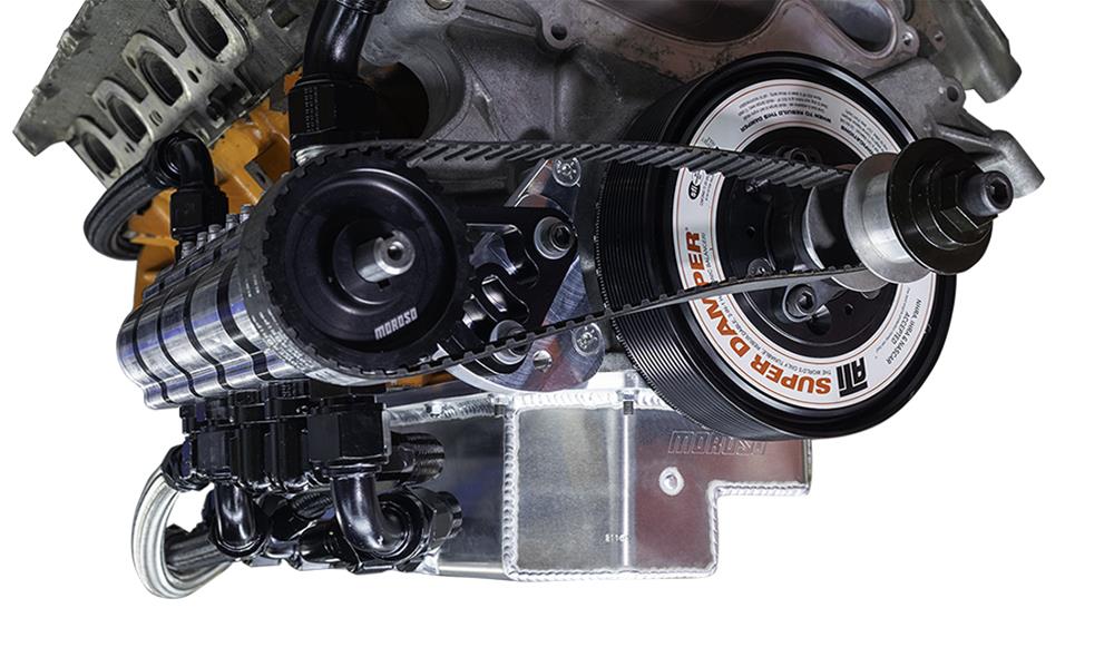 Moroso Chrysler 5.7L/6.1L/6.4L Gen III HEMI Dry Sump 4 P/U Passenger Side Aluminum Oil Pan thumbnail 5