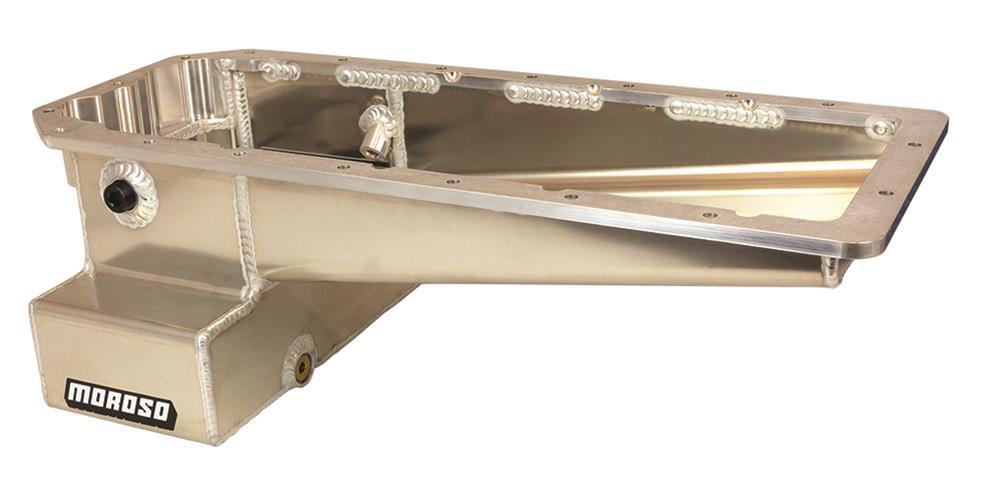 Moroso Chrysler Hemi Gen 3 5.7L/6.1L/6.4L Road Race Baffled S/C Front Rail 7.625in Deep Oil Pan thumbnail 2