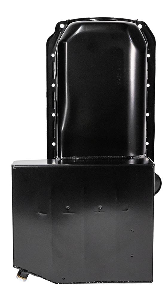 Moroso Pre-85 Chevrolet Small Block (w/Passenger Side Dipstick) Wet Sump 7qt 8in Steel Oil Pan - Blk thumbnail 4