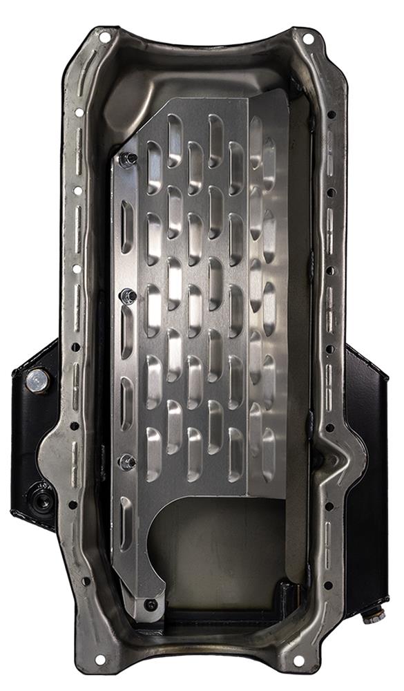 Moroso 86-Up Chevrolet Small Block (w/1 Piece Rear Main Seal) Wet Sump 6qt 6.5in Steel Oil Pan thumbnail 5