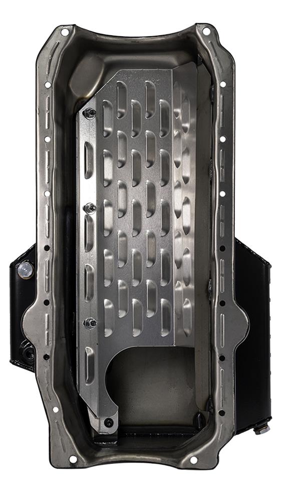 Moroso Pre-85 Chevrolet Small Block (w/Passenger Side Dipstick) Wet Sump 7qt 7-1/8in Steel Oil Pan thumbnail 4