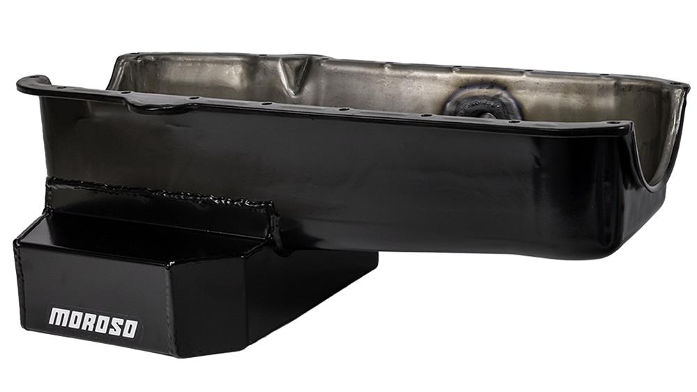Moroso Pre-80 Chevrolet Small Block (w/1in Inspection Bung) Wet Sump 7qt 7.5in Steel Oil Pan thumbnail 2