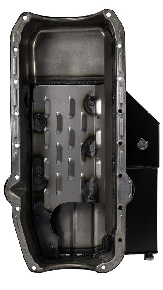 Moroso Pre-80 Chevrolet Small Block (w/1in Inspection Bung) Wet Sump 8qt 6.5in Steel Oil Pan thumbnail 4