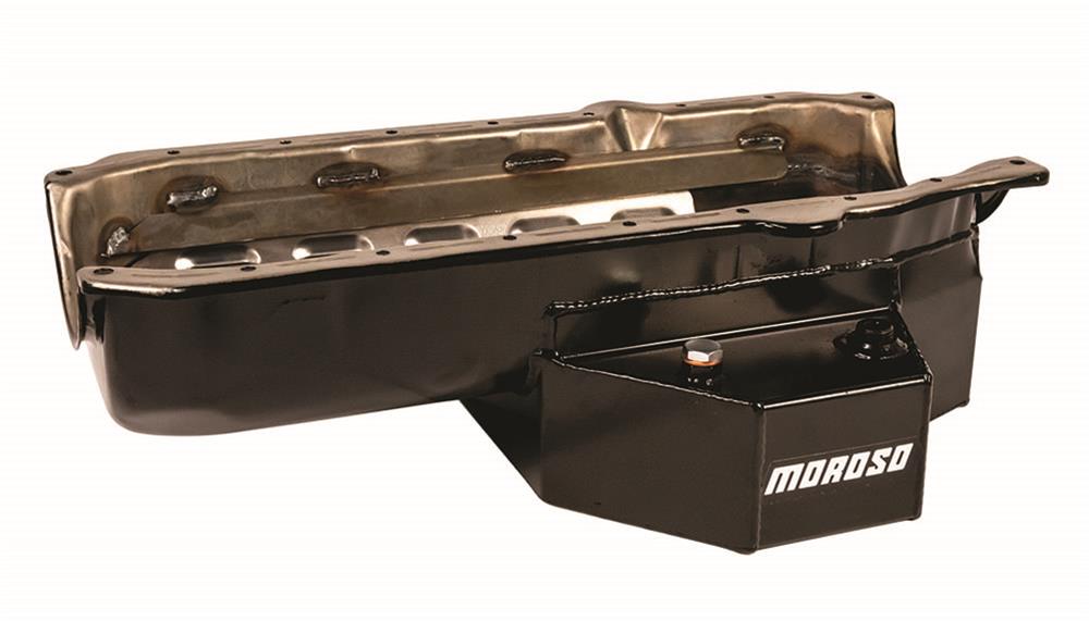 Moroso Chevrolet Small Block w/1 Piece Rear Main Seal Circle Track SK Lights 6.5 Deep Oil Pan thumbnail 2