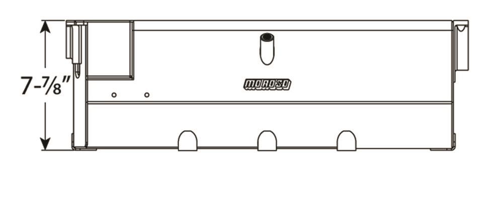 Moroso BBC Marine 7.75in Deep Box Aluminum Oil Pan thumbnail 2