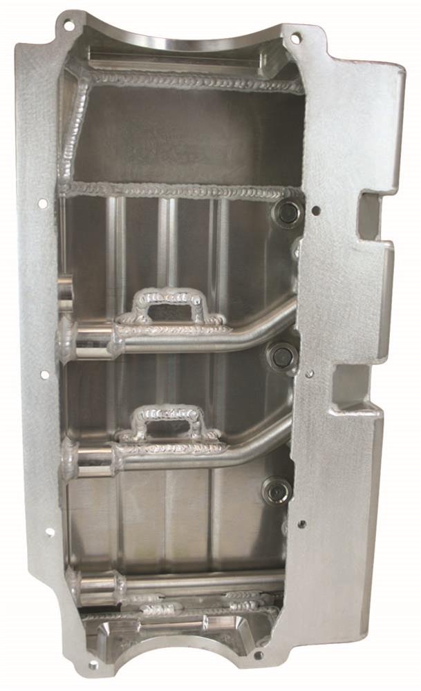 Moroso Small Block Chevy Asphalt Late Model Dry Sump 4.25in (w/3 Pick Ups) Aluminum Oil Pan thumbnail 3