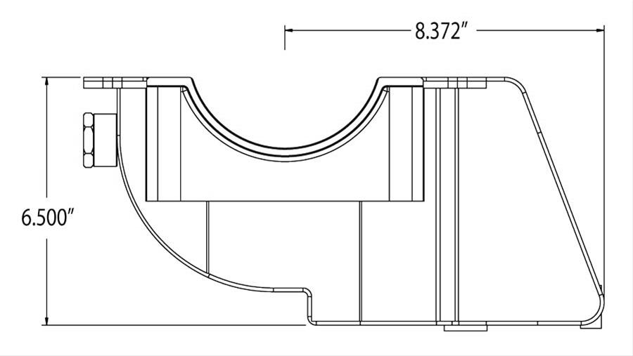 Moroso Dart/Brodix Small Block (w/Three Pick Ups) Sprint Car Dry Sump 6.5in Aluminum Oil Pan