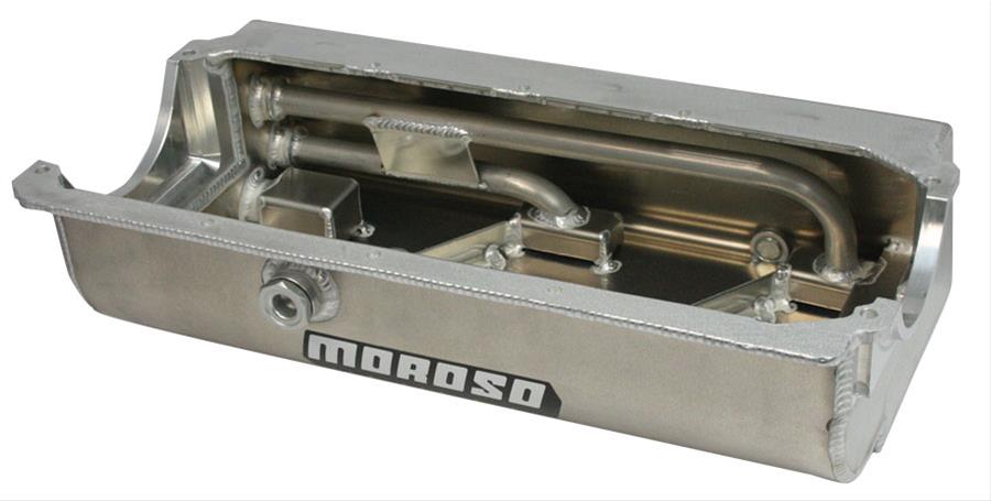 Moroso Pre-85 Chevrolet Small Block (w/Three Pick Ups) Sprint Car Dry Sump 6.5in Aluminum Oil Pan thumbnail 2