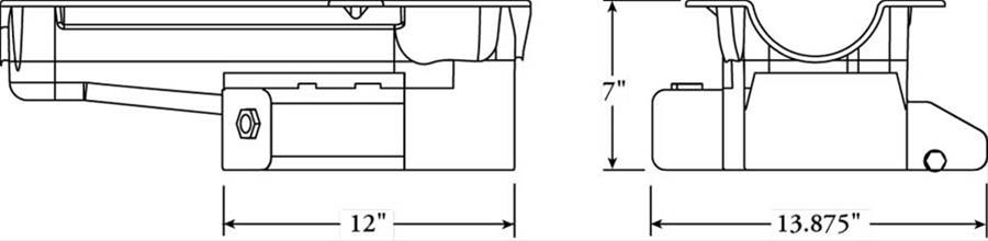 Moroso 86-Up Chevrolet SBC (w/1 Pc Seal & Low Clearance) Wet Sump 7qt 7in Steel Oil Pan - Black thumbnail 3