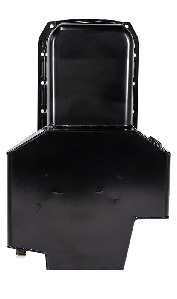 Moroso 80-85 Chevy SBC/Dart (w/2 Pc Seal/Low Clearance) Wet Sump 7qt 7in Steel Oil Pan - Black thumbnail 3