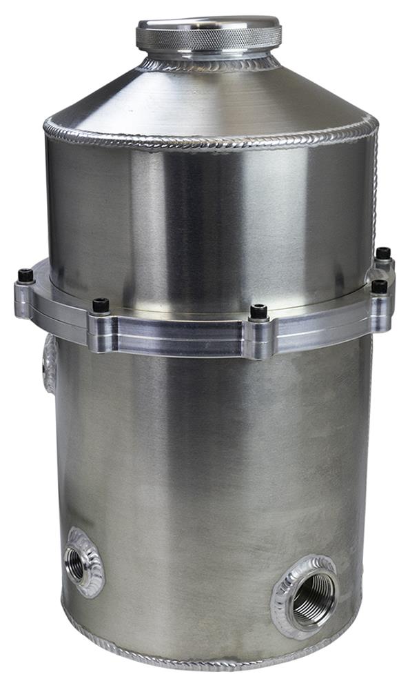 Moroso Pro-Mod 2 Pc 60/40 Split 16.5in Tall 8in Dia 7.5qt Dry Sump Tank thumbnail 2