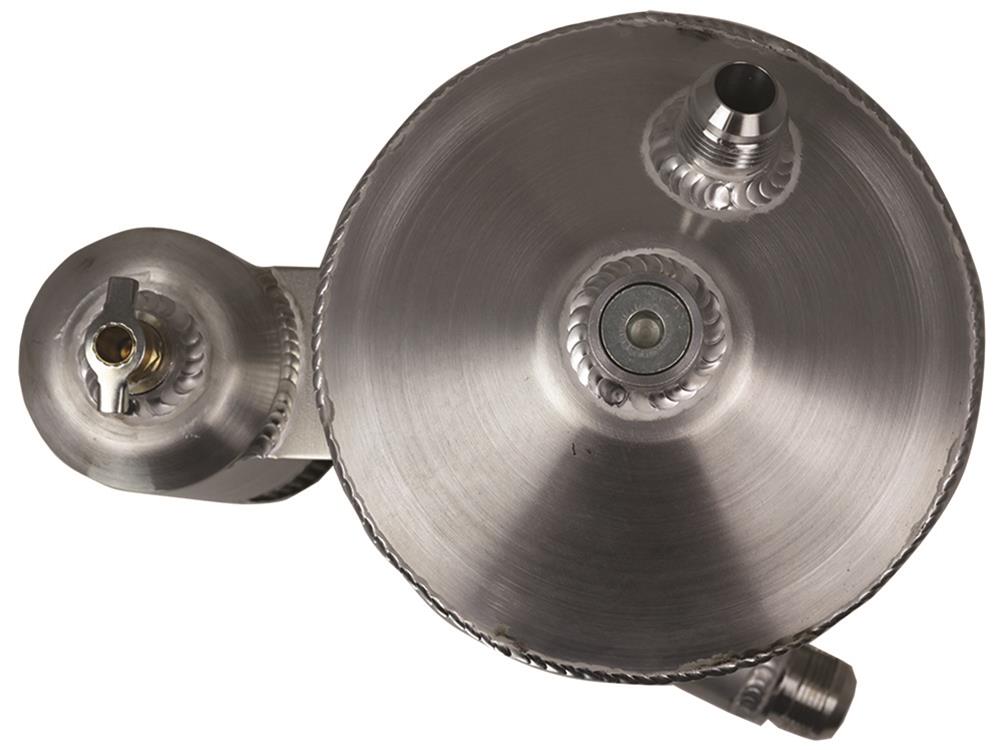 Moroso 13in Tall 7in Dia 5qt Dry Sump Tank w/Breather Tank thumbnail 2