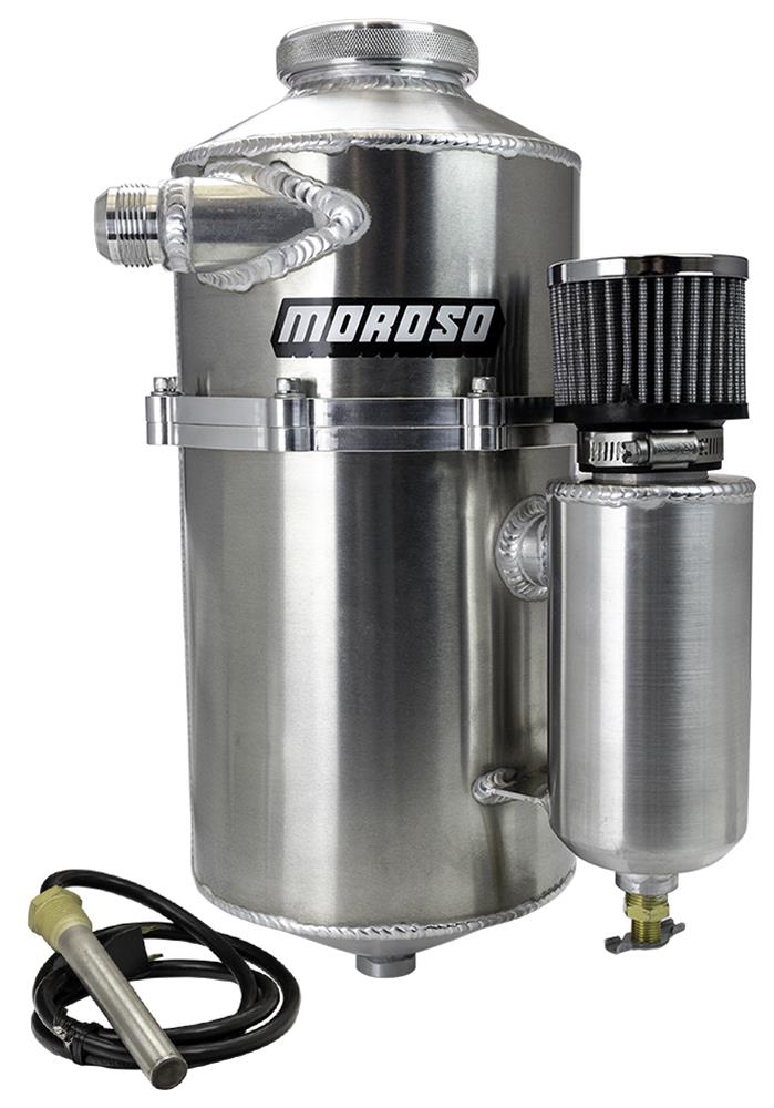 Moroso Drag Race 2 Pc 60/40 Split 16.5in Tall 7in Dia 7qt Dry Sump Tank thumbnail 2