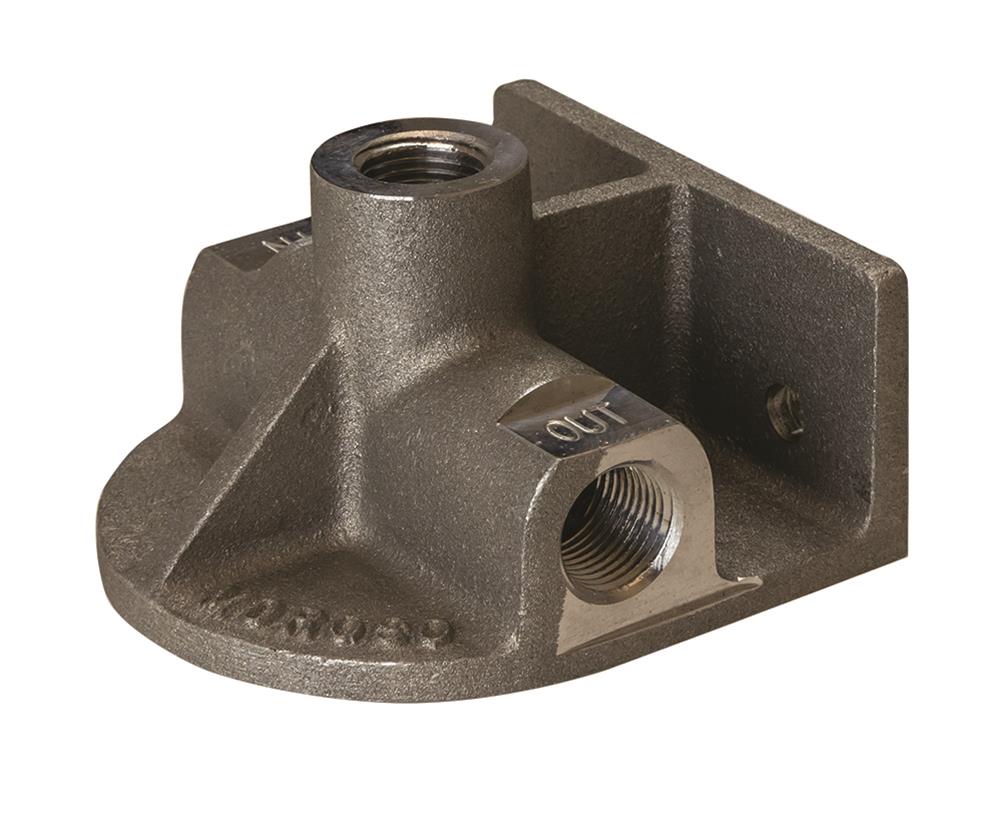 Moroso Chevrolet Big Block/Small Block Oil Filter Adapter - Remote Mount - Inlet Left/Outlet Right