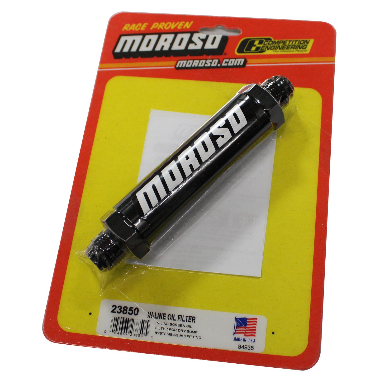 Moroso 23850 Moroso Inline Screened Oil Filters Summit Racing