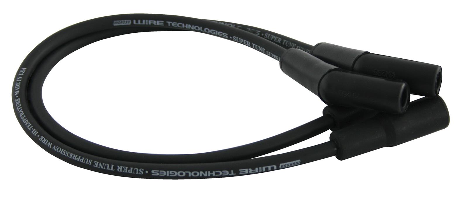 Moroso 99-08 Harley-Davidson FLT/FLHT/FLHR/FLTR Suppression Core Wire Set - Black
