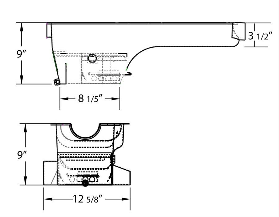 Moroso Jeep 4.0L TJ/XJ/YJ Multi-Baffled 7.25qt Steel Oil Pan thumbnail 3