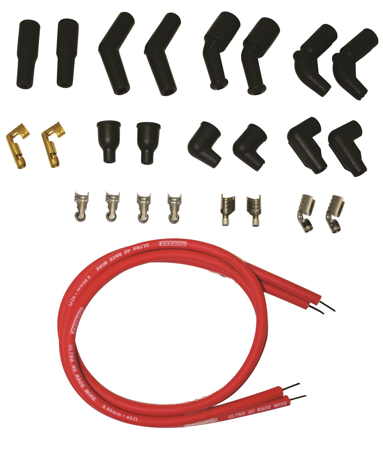 Moroso 78-15 Harley-Davidson Universal Ultra 40 Wire Set - Red