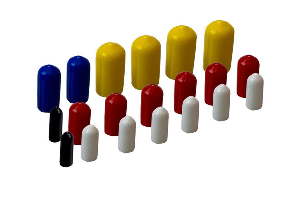 Moroso Vacuum Line Cap Kit - Multi-Colored Caps