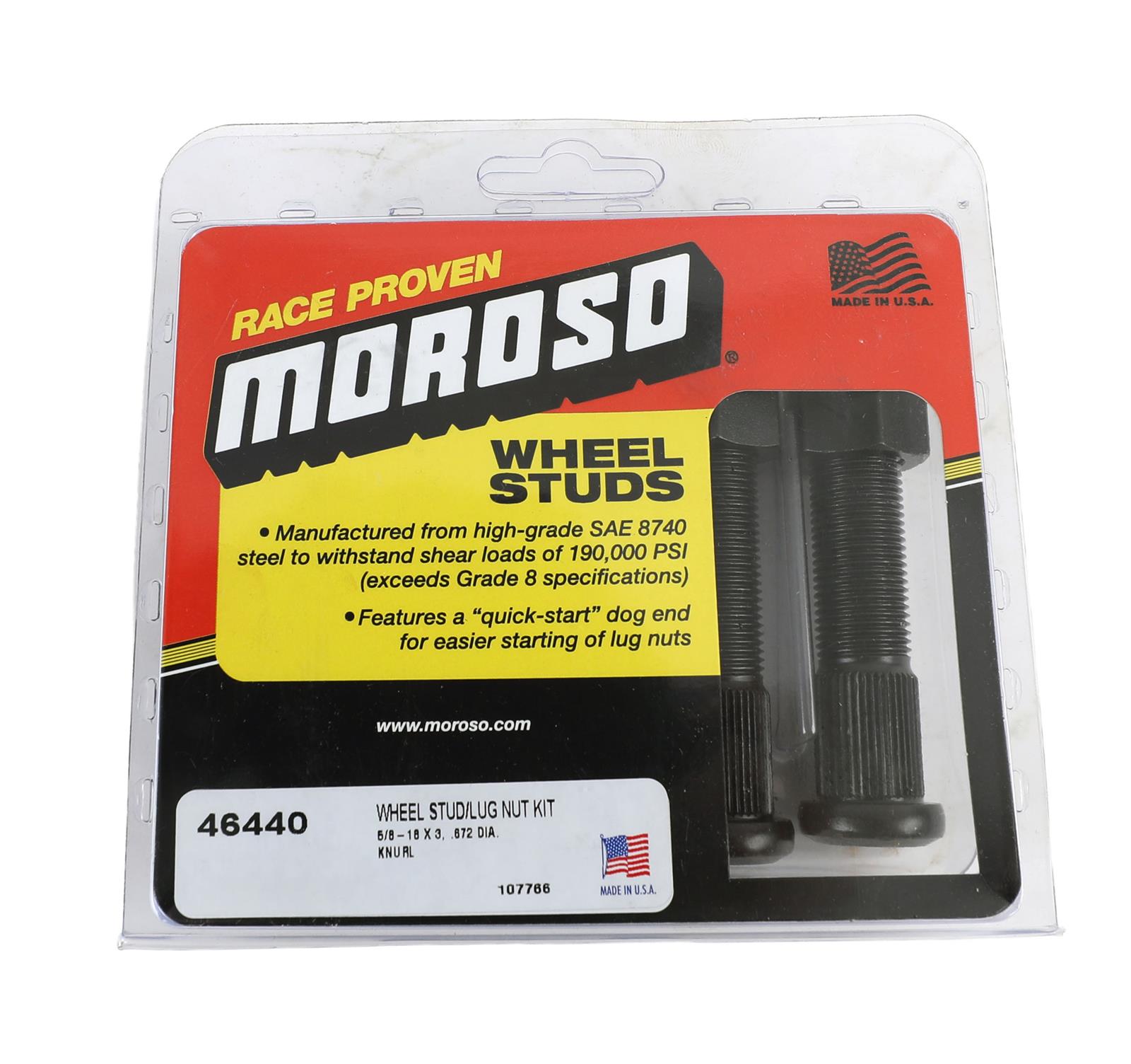 Moroso 46440 Moroso Wheel Stud and Lug Nut Kits | Summit Racing