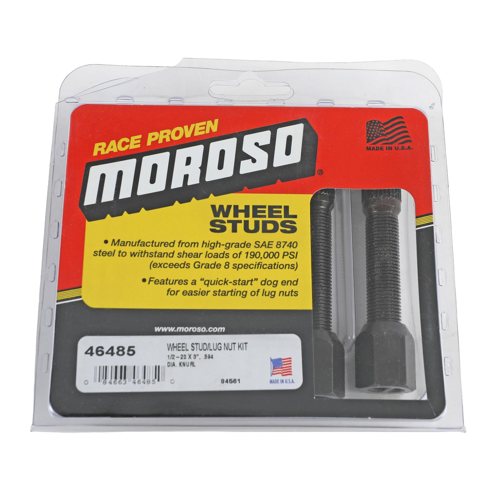 Moroso 46485 Moroso Wheel Stud and Lug Nut Kits | Summit Racing