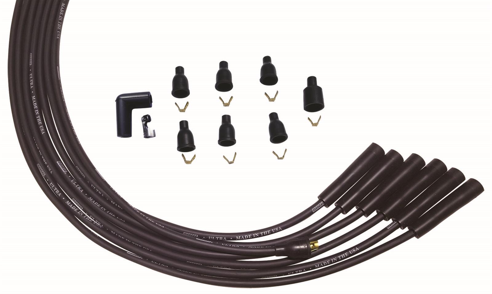 Moroso Universal 6 Cyl 90 Deg Plug Str Non-HEI Ultra Spark Plug Wire Set