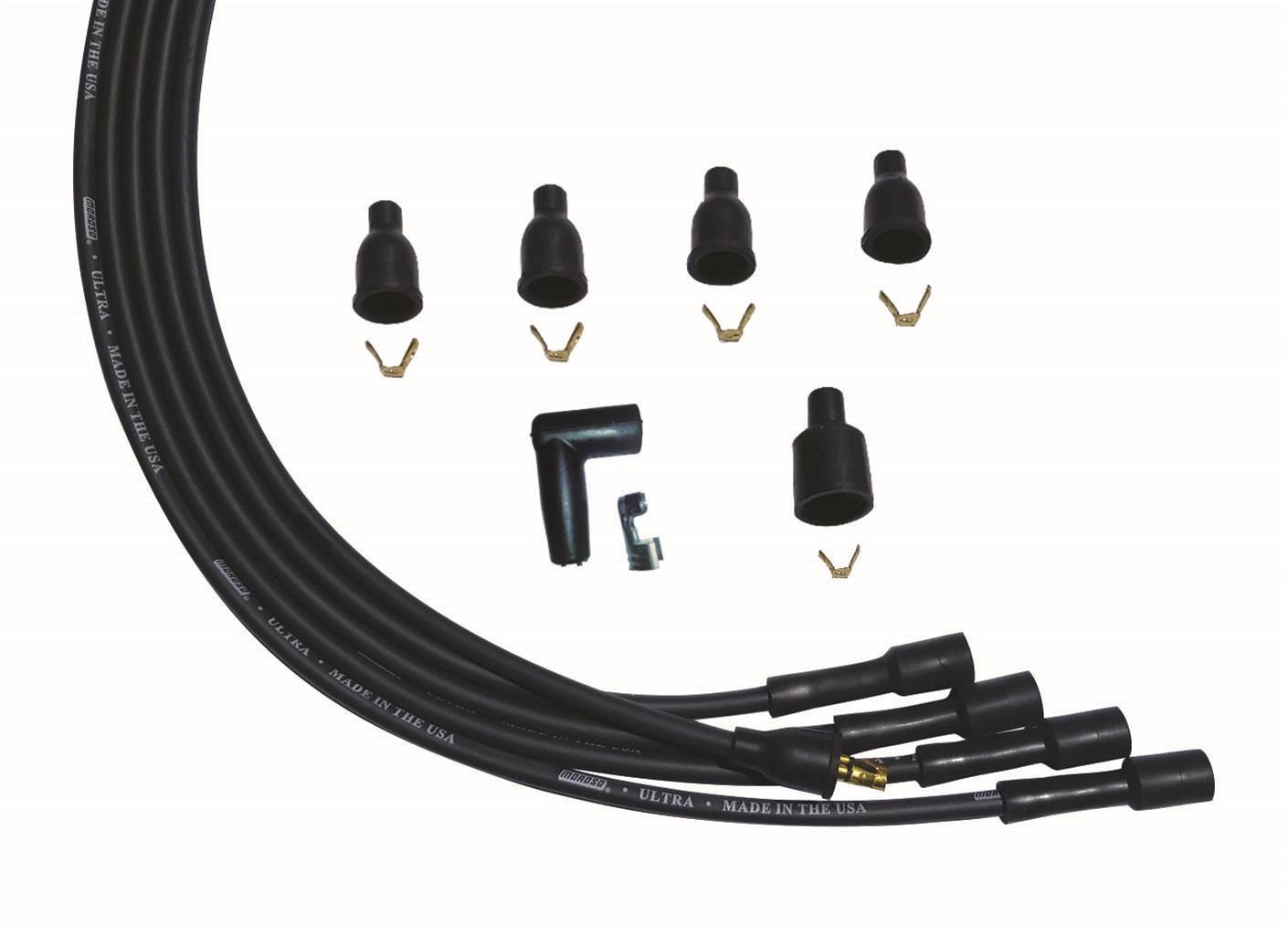 Moroso Universal 4 Cyl Str Plug Str Non-HEI Ultra Spark Plug Wire Set
