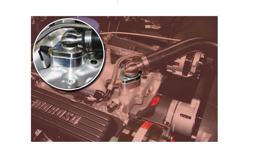 Moroso Chevrolet Big Block/Small Block/Brodix HV Series Intakes Thermostat Spacer - Aluminum thumbnail 2