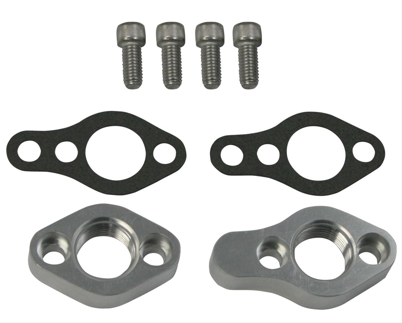 Moroso Chevrolet Small Block Remote Water Pump Adapter Kit (Requires Two -12An Male Fittings) thumbnail 2
