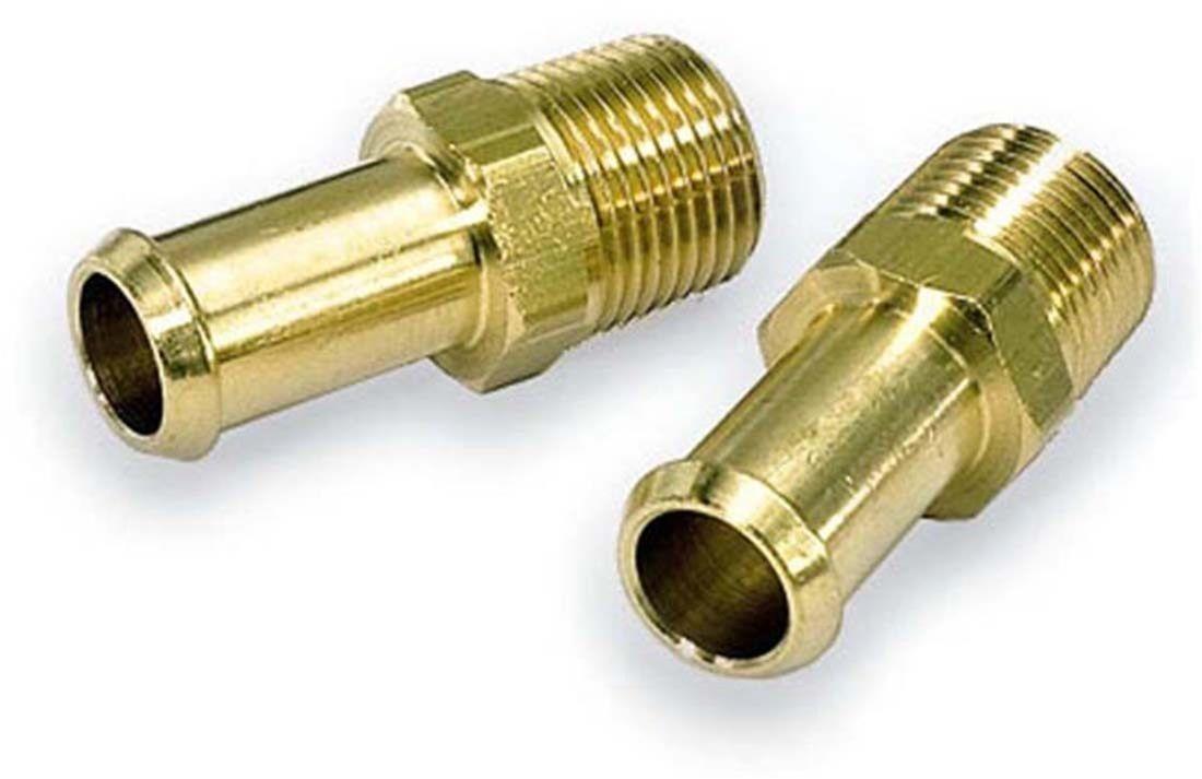 Moroso Fuel Hose Fitting - 3/8in NPT to 3/8in Hose - Brass - Single thumbnail 2
