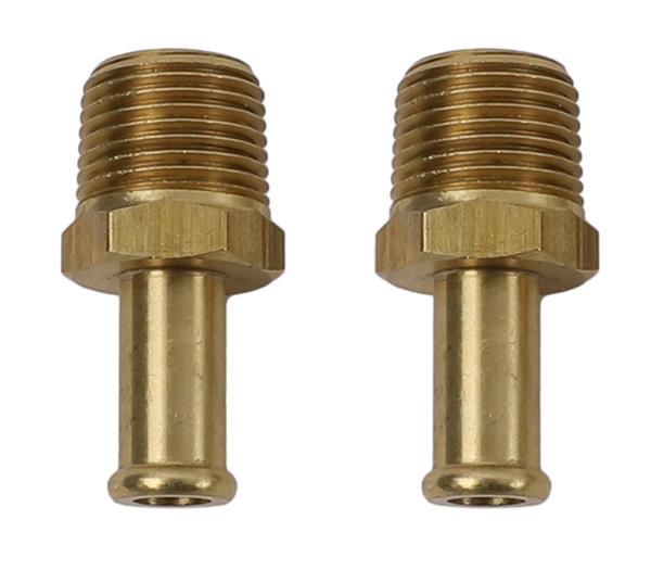 Moroso Fuel Hose Fitting - 3/8in NPT to 3/8in Hose - Brass - Single thumbnail 3