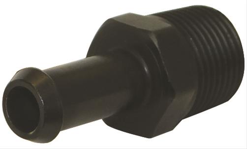 Moroso Air/Oil Separator Fuel Line Fitting - 3/8in to 3/8in Hose - Straight - Black - Single