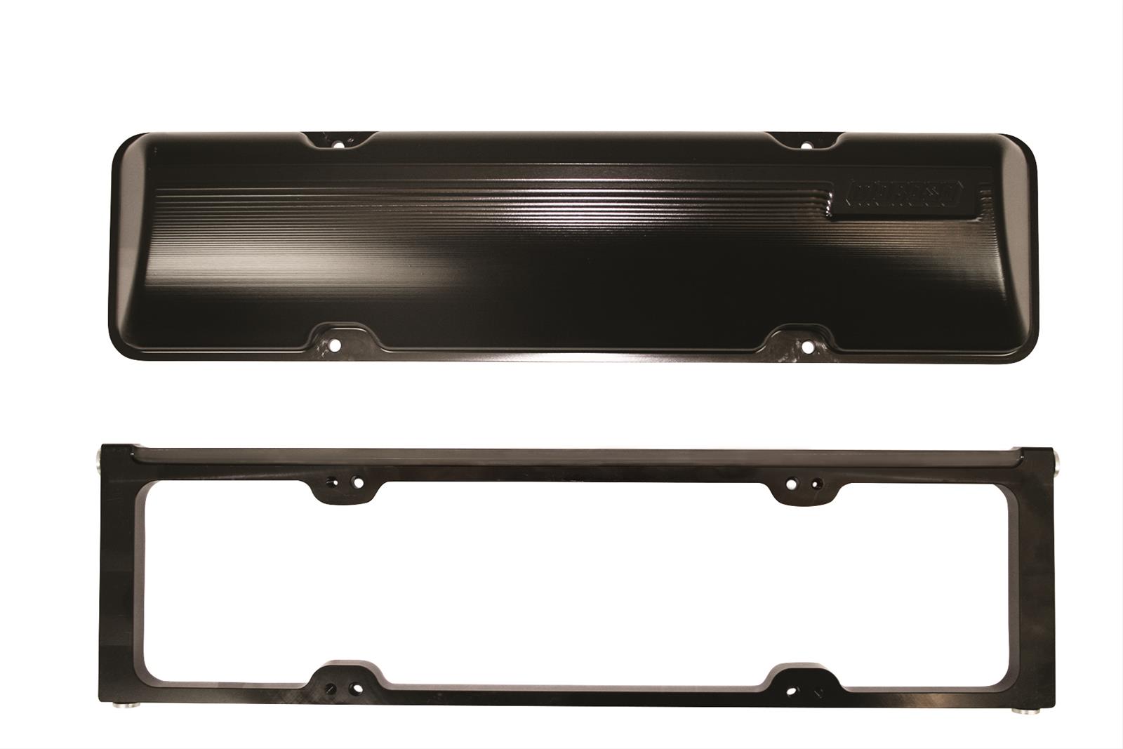 Moroso Chevrolet Small Block (w/13 to 23 Degree Heads) 2 Pc Valve Cover w/Oilers - Billet Aluminum