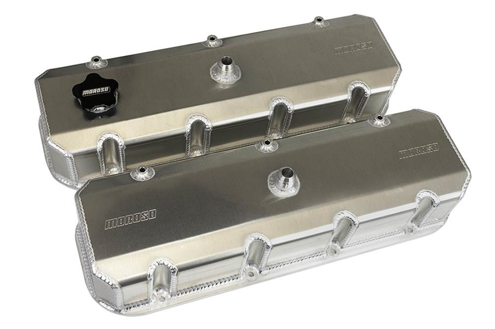 Moroso 68499 Moroso Fabricated Aluminum Valve Covers | Summit Racing