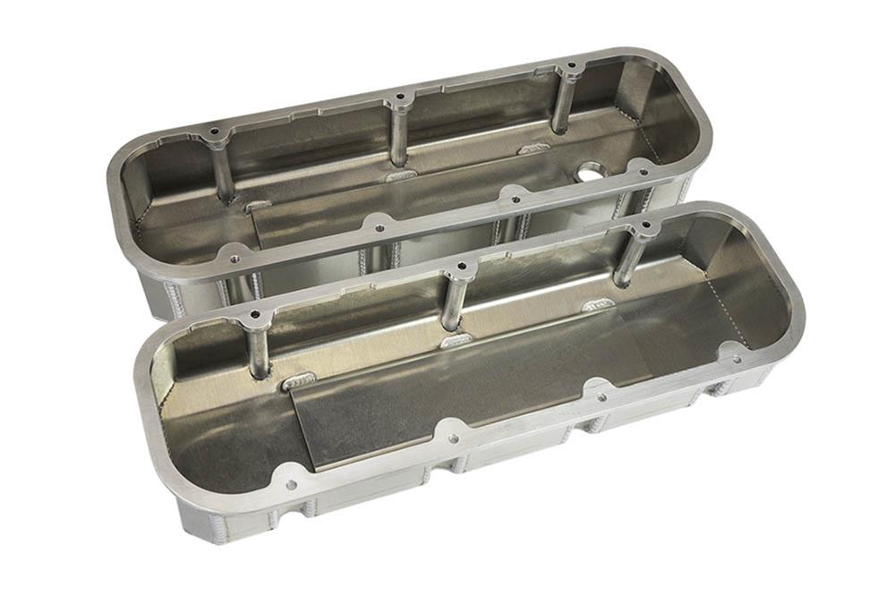 Moroso GM BBC -12AN Breather 3.875in Tall Aluminum Valve Cover - Pair thumbnail 2