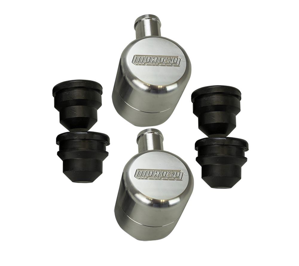 Moroso 68861 Moroso Valve Cover Breathers with Media | Summit Racing