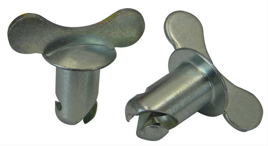 Moroso Quick Fastener - Butterfly Head - 7/16in x.550in - Steel - 10 Pack
