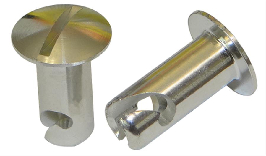Moroso Quick Fastener - Oval Head - 5/16in x .550in - Aluminum - 10 Pack
