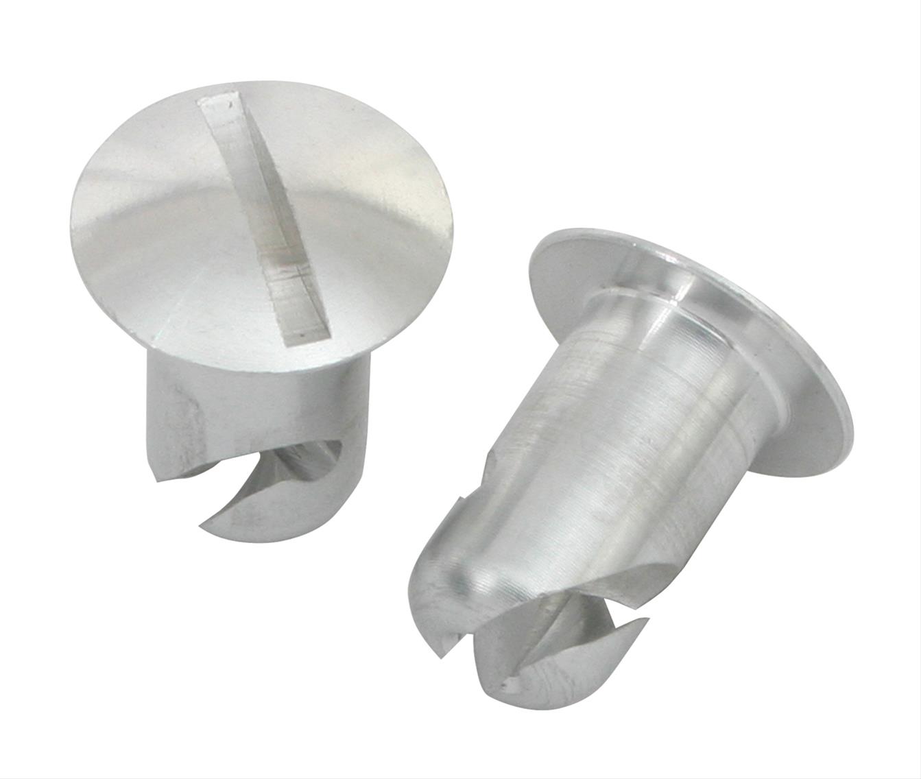 Moroso Quick Fastener - Oval Head - 7/16in x .400in - Aluminum - 10 Pack